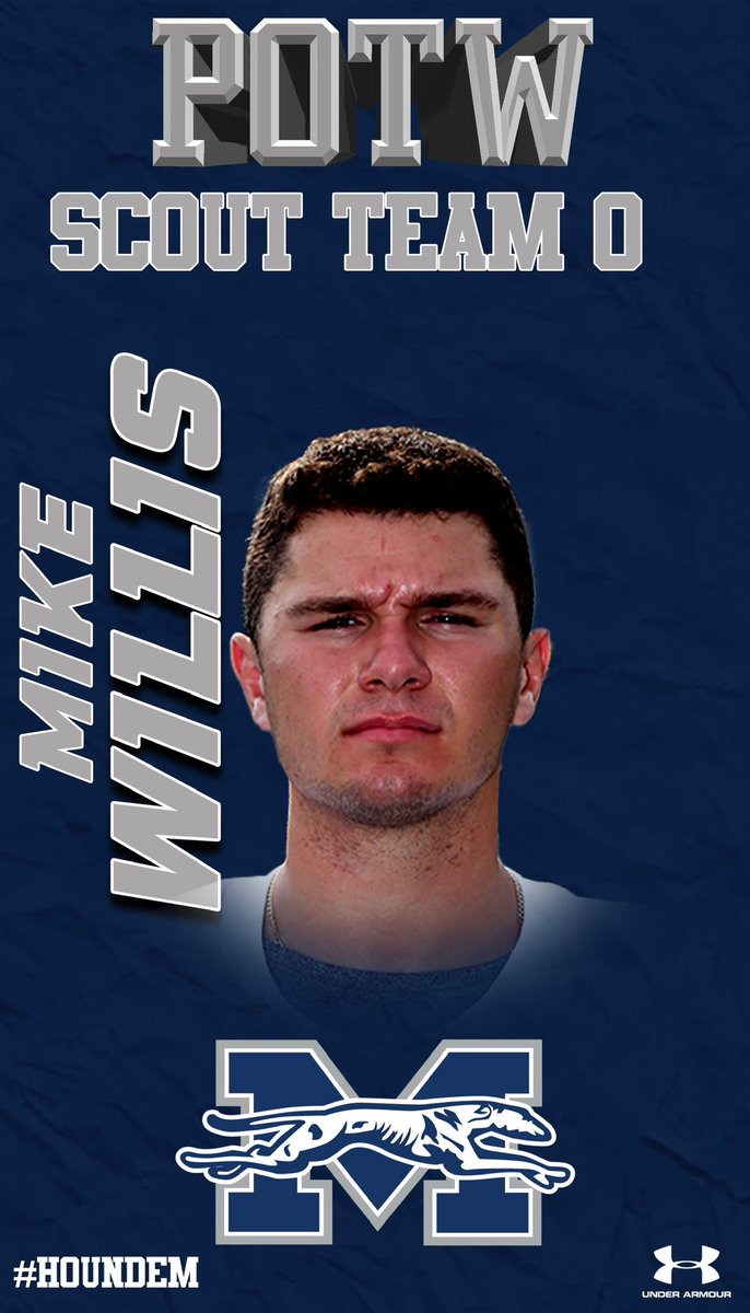 Moravian Football (@moravianfb) on Twitter photo Congrats to #Team97 Week 7 Scout Team POW! These guys are fighting every day to help make the Hounds better!
D Scout POW - James Wells, LB <a href="/TimberCreekHS/">Timber Creek HS</a>
O Scout POW - Mike Willis, RB <a href="/CGFootballHS/">Cedar Grove Football</a>
#HoundEm #PPT #TheIronPrice Congrats to #Team97 Week 7 Scout Team POW! These guys are fighting every day to help make the Hounds better!
D Scout POW - James Wells, LB <a href="/TimberCreekHS/">Timber Creek HS</a>
O Scout POW - Mike Willis, RB <a href="/CGFootballHS/">Cedar Grove Football</a>
#HoundEm #PPT #TheIronPrice