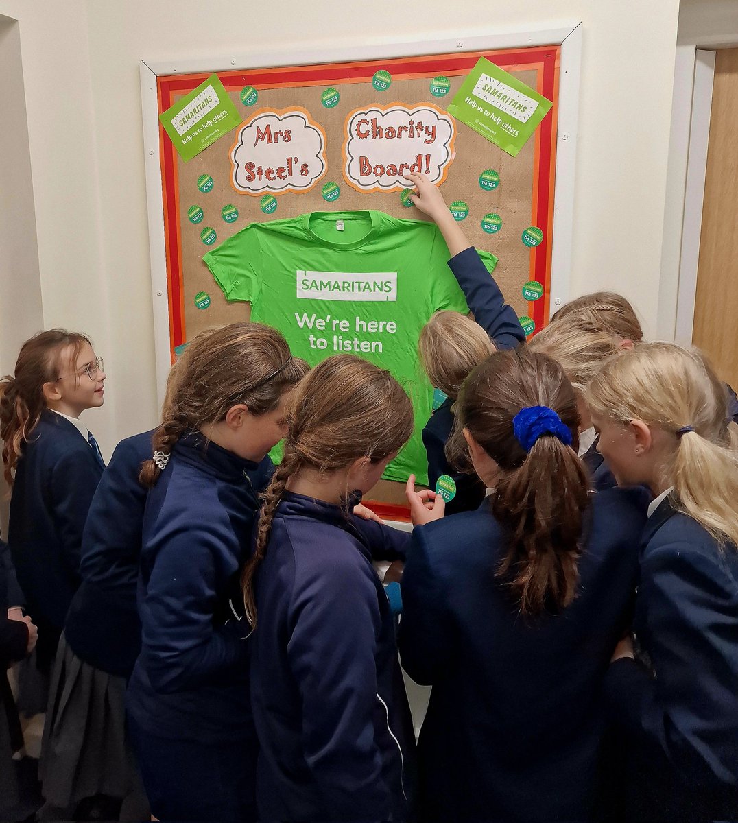 The Charity Reps had a lot of fun making this display 😊 They are very proud to be supporting <a href="/YorkSamaritans/">York Samaritans</a> this year 💚