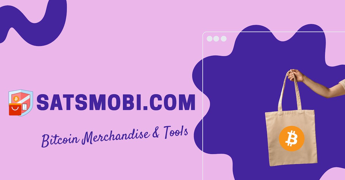 satsmobi.com New #Bitcoin merchandise shop
👉 NFC Tools
👉 Bitcoin Merchandise and Gadgets
👉 Projects in the Bitcoin Ecosystem
👉 Hardware devices and tools
and more.
Payments in Bitcoin Only🩷
Contact us to put your project in the shop. We take care of printing and