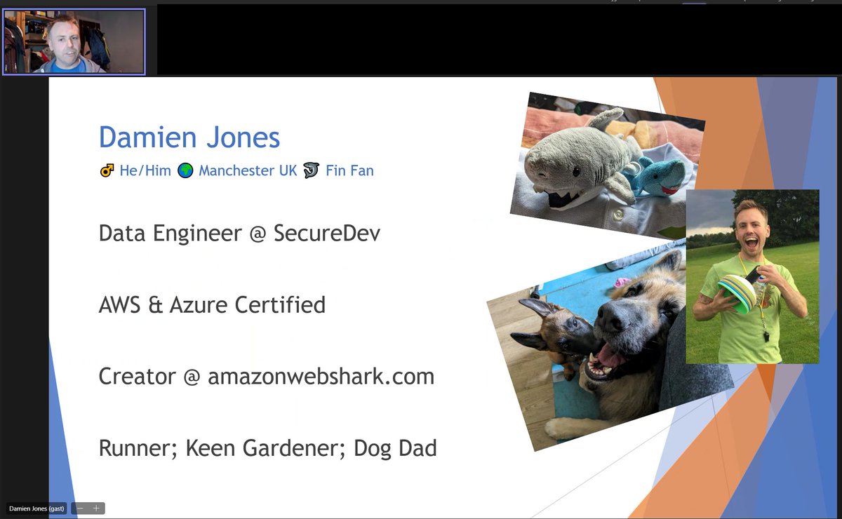 Oli_VSteenlandt's tweet photo. Proud of @amazonwebshark taking the virtual stage on #NewStarsOfData, thank you @bweissman &amp; @sql_williamd for the opportunity! https://t.co/B28PYlQZM2