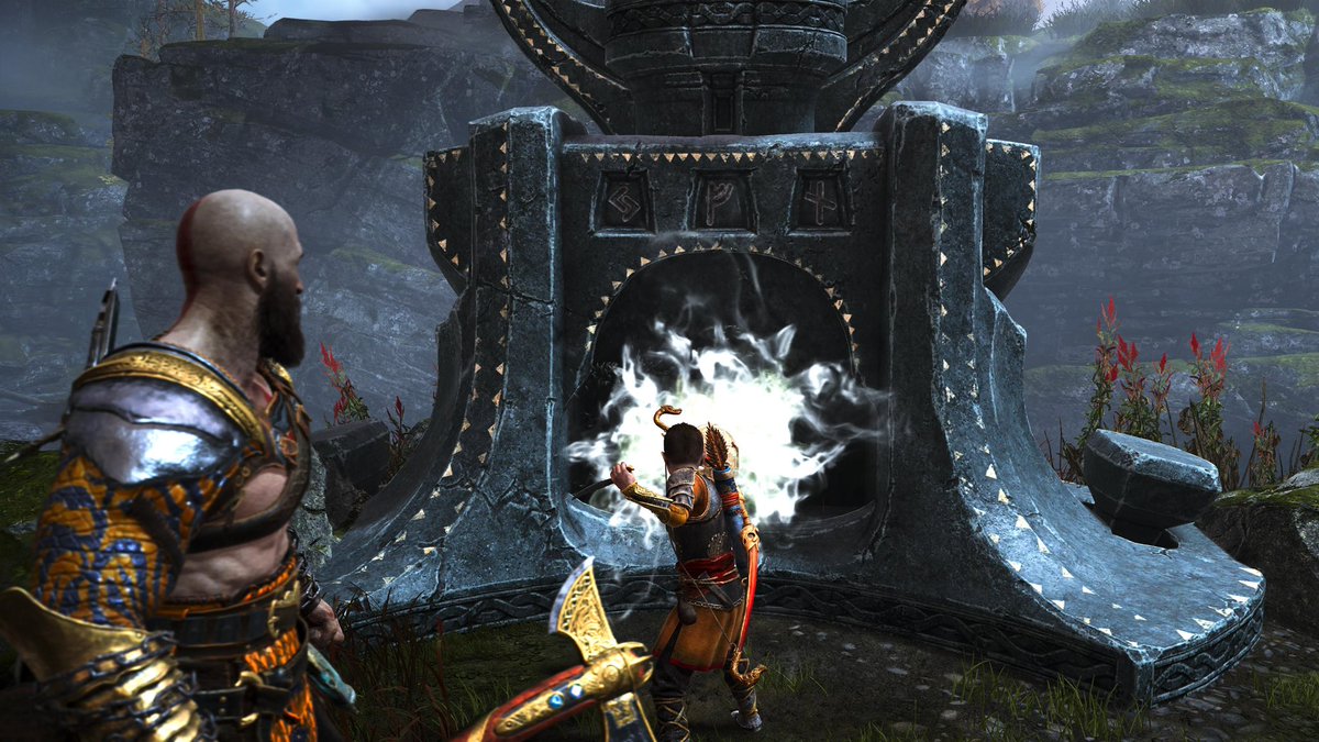 sun_w1ng_'s tweet photo. Reginn is free! #GoW #GoW4 #GodofWar #GodofWar4 #Kratos #Atreus #VPGamers https://t.co/RmhYC0x312