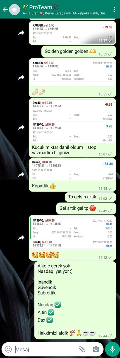 NonameFx's tweet photo. whatsApp grup 5.000 kisilik canli işlem seansimiz 
Tum degerli dostlarimiza bereketli olsun
Gercek , anlik ve birebir topluluk islemleridir 🙏✍️☕️

#Gold #dax18  #NASDAQ100 #us100 #usoil #endex #petrol #crymua #haber #piyasa #ekonomi #hisse #bist100 #1989TaylorsVersion #kriptopara #BTC #usd #para