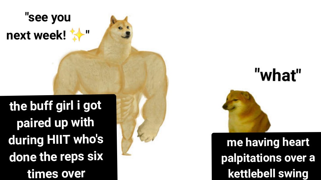 every week since ive gone to the gym I've had at least one interaction with a buff girl that always sticks with me. This was this week's: