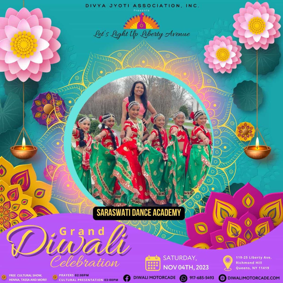We’re happy to cheer on these talented young women who have been rehearsing at our community center for the upcoming #DiwaliMotorcade in Little Guyana!  Looking forward to a great show from them, and the other performers 🪔🪔🪔

#DiwaliNYC #IndoCaribbean #ItsInQueens