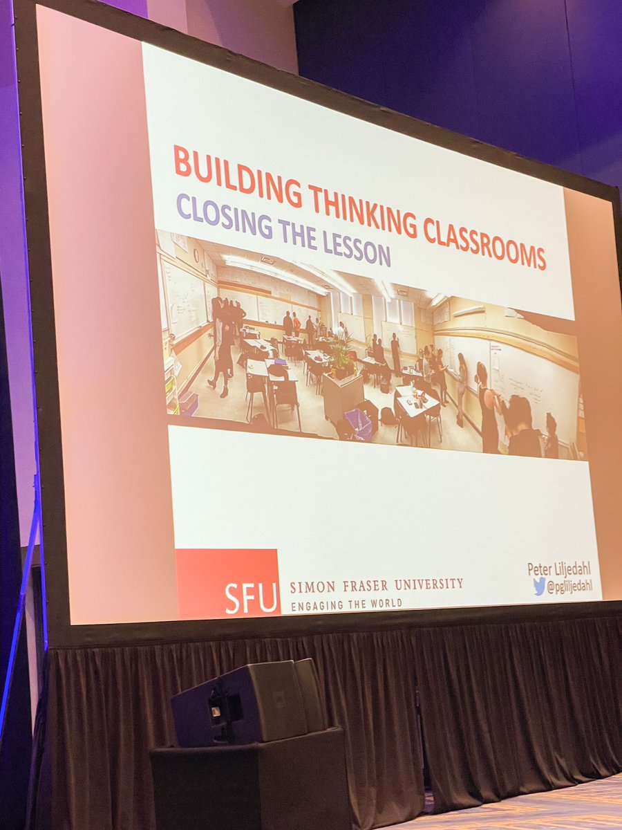 MsFuquasClass's tweet image. Just finished the most amazing session!  So many ideas! I can’t wait to show my 6th graders what I’ve learned! @pgliljedahl #BuildingThinkingClassrooms
@RMSortn