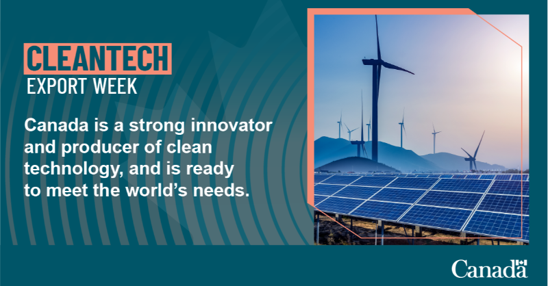 CanadaTrade's tweet photo. .@ExportDevCanada #CleanTechExportWeek offers a fresh path for collaboration on #decarbonization! 🌍🌿
Canada's firms are world-class, and the global cleantech market holds promising prospects for #CndBiz.
Check out EDC's events for more info: