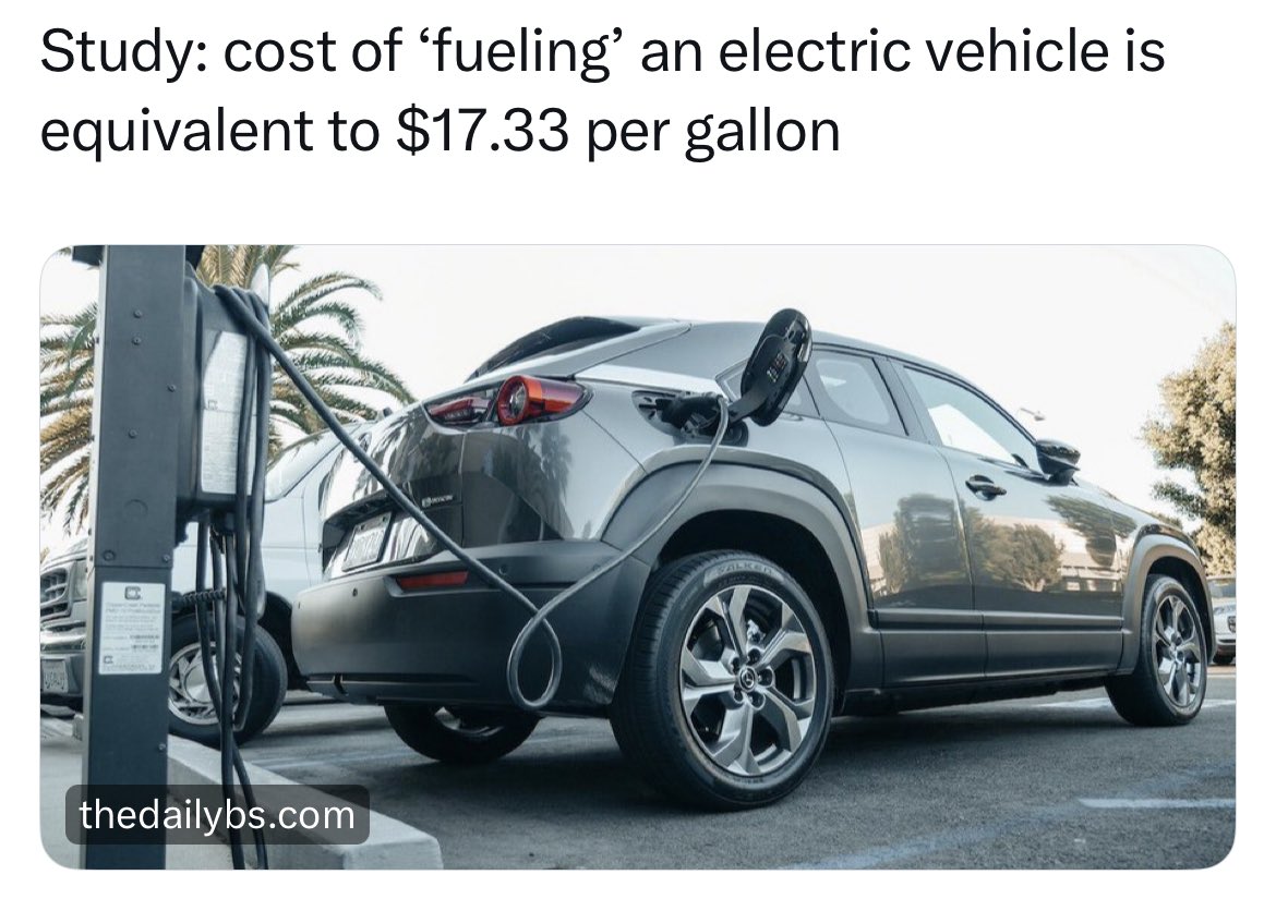TheGeneral_0's tweet photo. Who still believes that electric vehicles are a good idea?
I never fell for it. https://t.co/Aji10EF6R4