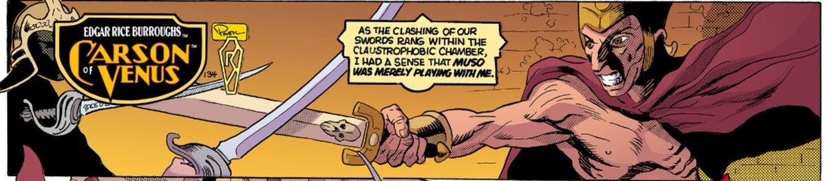 carson2venus's tweet photo. "Outclassed"—Episode 322 of #ERB, Inc.'s #CARSONofVENUS™ webcomic—now LIVE!
Adapted from Edgar Rice Burroughs' original Venus novels
Script: @MartinPowell221; art: Ronn Sutton; colors:
@PY_M1306
Preview plus roughs, pencils, inks
#Amtor #ERBUniverse https://t.co/LeoEwH6CMp https://t.co/pGLKufc91E