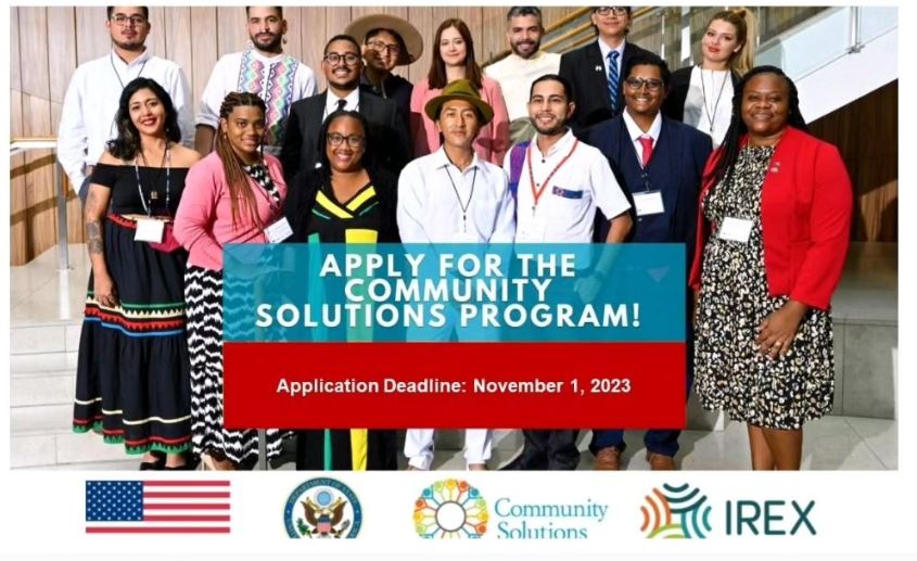 opportunitiesfy's tweet photo. 🚀 The 2024 Community Solutions Program is now open for applications!
Fully-funded opportunity.
Deadline: November 1, 2023, 11:59 p.m. ET (Washington, DC time).
Apply Now 🔗 https://t.co/2hrxVpy3z1
#CommunitySolutionsProgram #ChangeMakers #LeadershipDevelopment https://t.co/vGEiAp7qLy