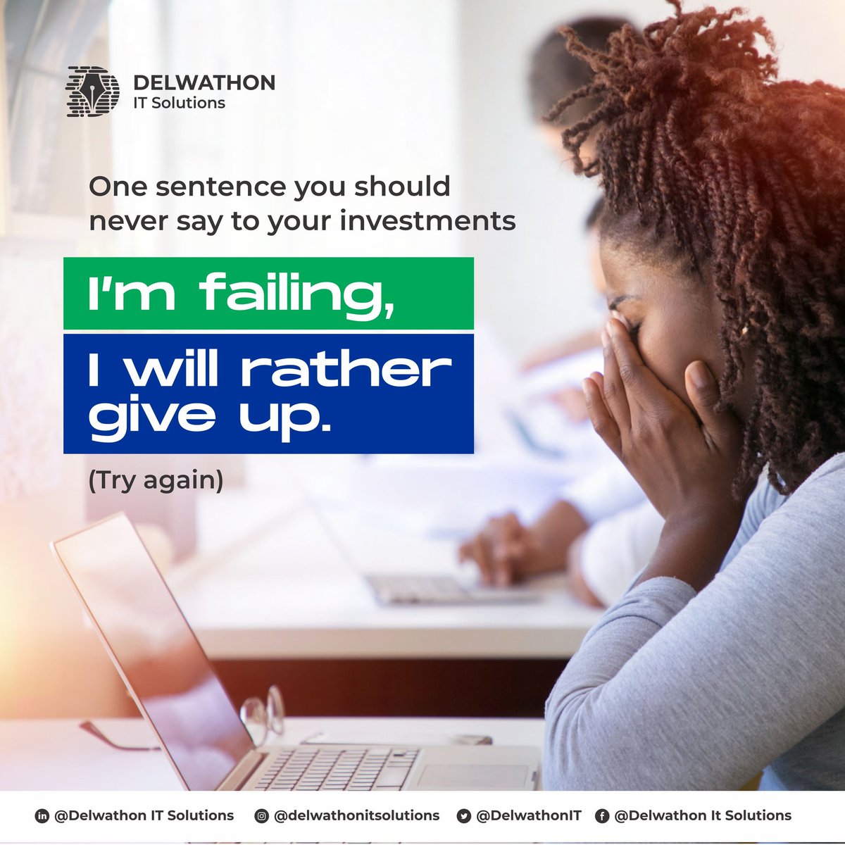 DelwathonIt's tweet photo. Words have the incredible power to shape our reality. Choose positivity, and watch how your business transforms.

Contact us: info@delwathon.com 

#delwathonitsolutions #technologycompany #TechTrends #weekend 
#app #Taskmaster 
#Software #SoftwareDevelopment 
#tgif #friday https://t.co/QoMFejFT5P