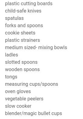 Our GLP program at @WEGowling is looking for kitchen donations! Let us know if you can donate!