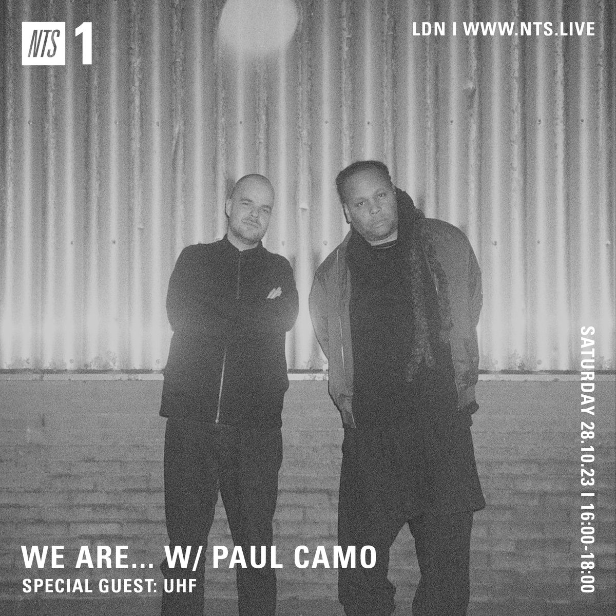 Up next on We Are... <a href="/PaulCamo/">Paul Camo</a> has Univeral Harmonies &amp; Frequencies on the show

Live at nts.live/1