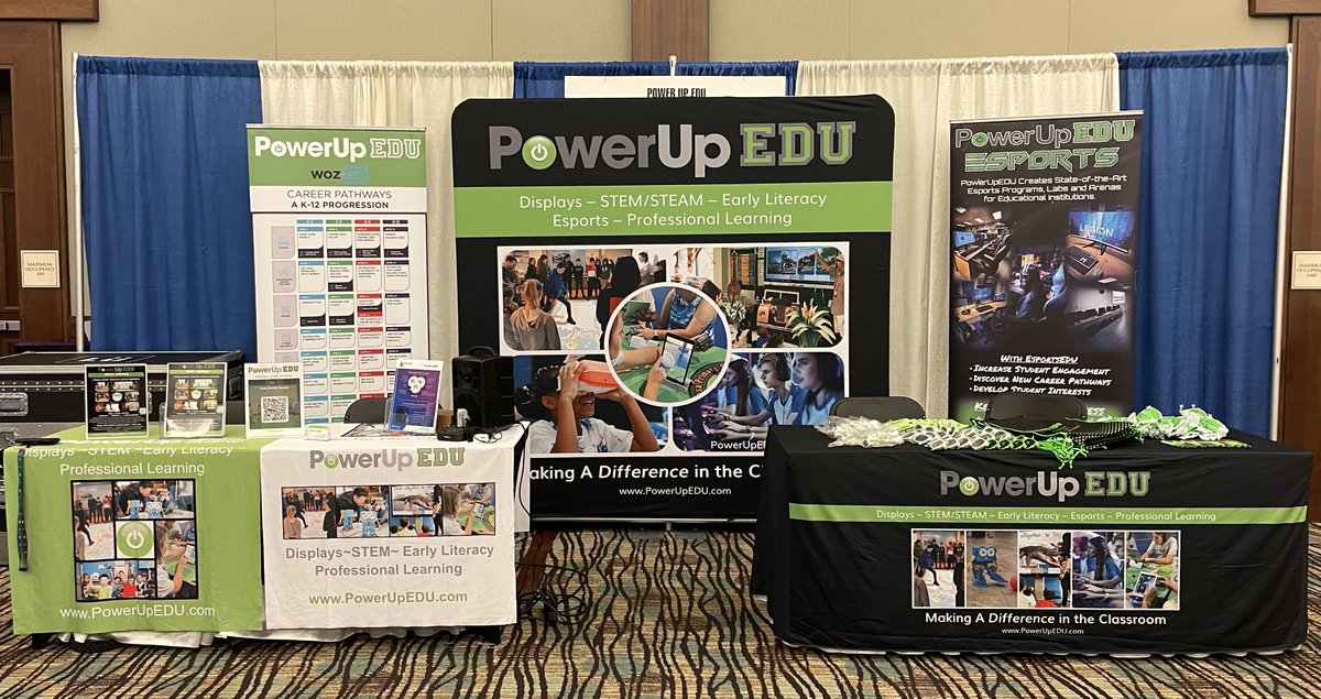 Hey @SHAPE_Florida #ACTIVELearning is happening @Powerupedu Exhibit! Check out the fun with the @Lu Interactive Playground! And while you're there, check out all the AMAZING solutions for the K12 classroom! #STEM #STEMPathways Curriculum #Esports & Much more! @jamieiannone