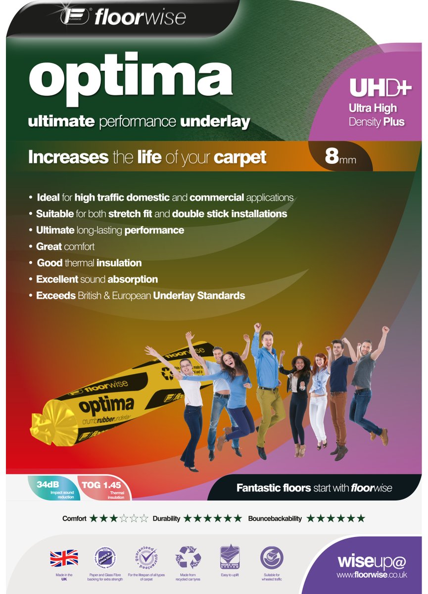 STSFlooring's tweet image. Endura 6.75mm and Optima 8mm Underlay

These rubber crumb underlays are specially developed with
carpeting in mind. Designed to provide resilience, durability and 
support to protect against undue stress.

Order yours today! 0345 899 1000

#underlay #interiordesign #flooring