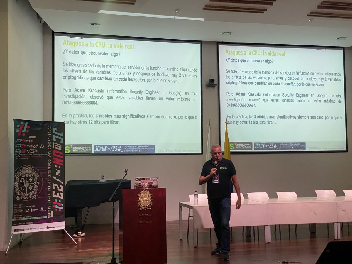 r4wd3r's tweet photo. El crack de @NN2ed_s4ur0n hablando de RIDL y otros ataques a CPU en la #JCUN @uqbarUN https://t.co/lH6080MHRA