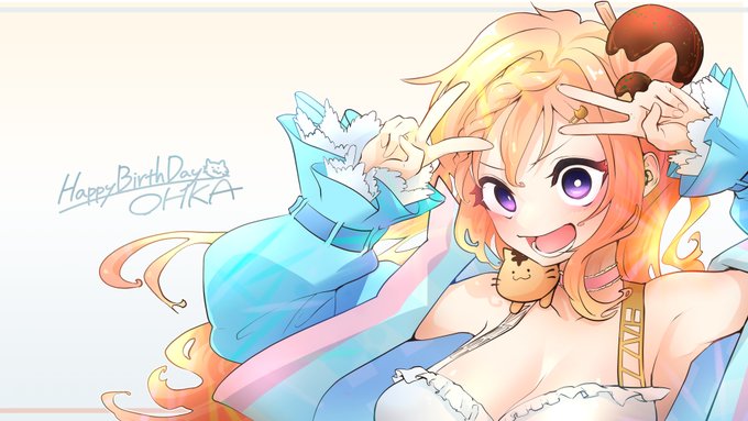 ハピバダブルピース!!
 #おうかちゃんFA 