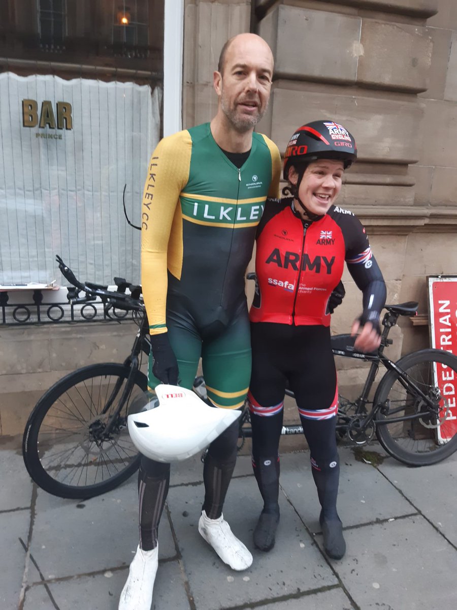 Provisional New Record
Doug Hart (Ilkley CC) and Christina Murray (Army Cycling)
York to Edinburgh Mixed Tandem
8 hr 22 min 56 sec