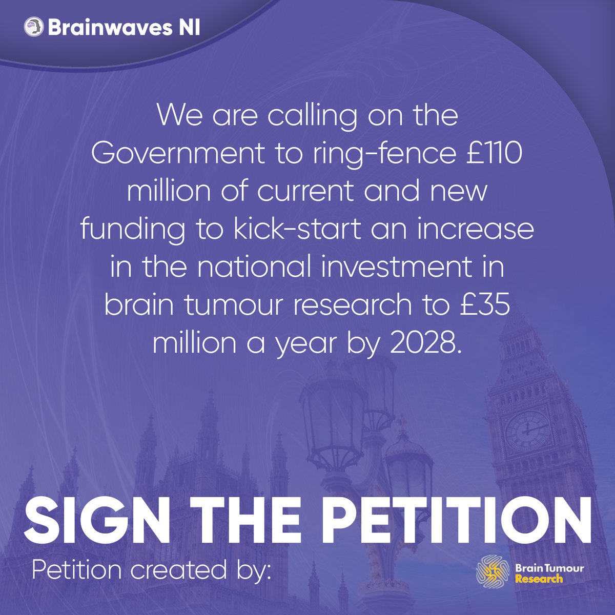 🌟 Unite for Change and Raise Your Voice! 📢🧠 Calling all members of Brainwaves NI! 📣 An incredible opportunity is at our doorstep, ready to drive meaningful change. Brain Tumour Research has launched a pivotal petition. Let's unite our voices in perfect harmony and urge th ...