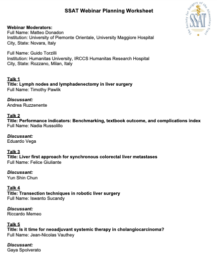 Eduardo A. Vega (@eavegamd) on Twitter photo Grateful for the chance to contribute to the discussions and learn from esteemed professionals <a href="/TorzilliGuido/">GUIDO TORZILLI</a> <a href="/matteo_donadon/">Matteo Donadon</a> <a href="/VautheyMD/">Jean-Nicolas Vauthey MD</a> <a href="/GayaSpolverato/">Gaya</a> <a href="/RussolilloNadia/">Nadia Russolillo</a> <a href="/dr_memeor/">Riccardo Memeo</a> <a href="/IswantoSucandy/">Iswanto Sucandy MD</a> <a href="/ARuzzenente/">andrea ruzzenente</a>
I look forward to future <a href="/SSATNews/">SSAT</a> Webinar and hope our paths cross Grateful for the chance to contribute to the discussions and learn from esteemed professionals <a href="/TorzilliGuido/">GUIDO TORZILLI</a> <a href="/matteo_donadon/">Matteo Donadon</a> <a href="/VautheyMD/">Jean-Nicolas Vauthey MD</a> <a href="/GayaSpolverato/">Gaya</a> <a href="/RussolilloNadia/">Nadia Russolillo</a> <a href="/dr_memeor/">Riccardo Memeo</a> <a href="/IswantoSucandy/">Iswanto Sucandy MD</a> <a href="/ARuzzenente/">andrea ruzzenente</a>
I look forward to future <a href="/SSATNews/">SSAT</a> Webinar and hope our paths cross