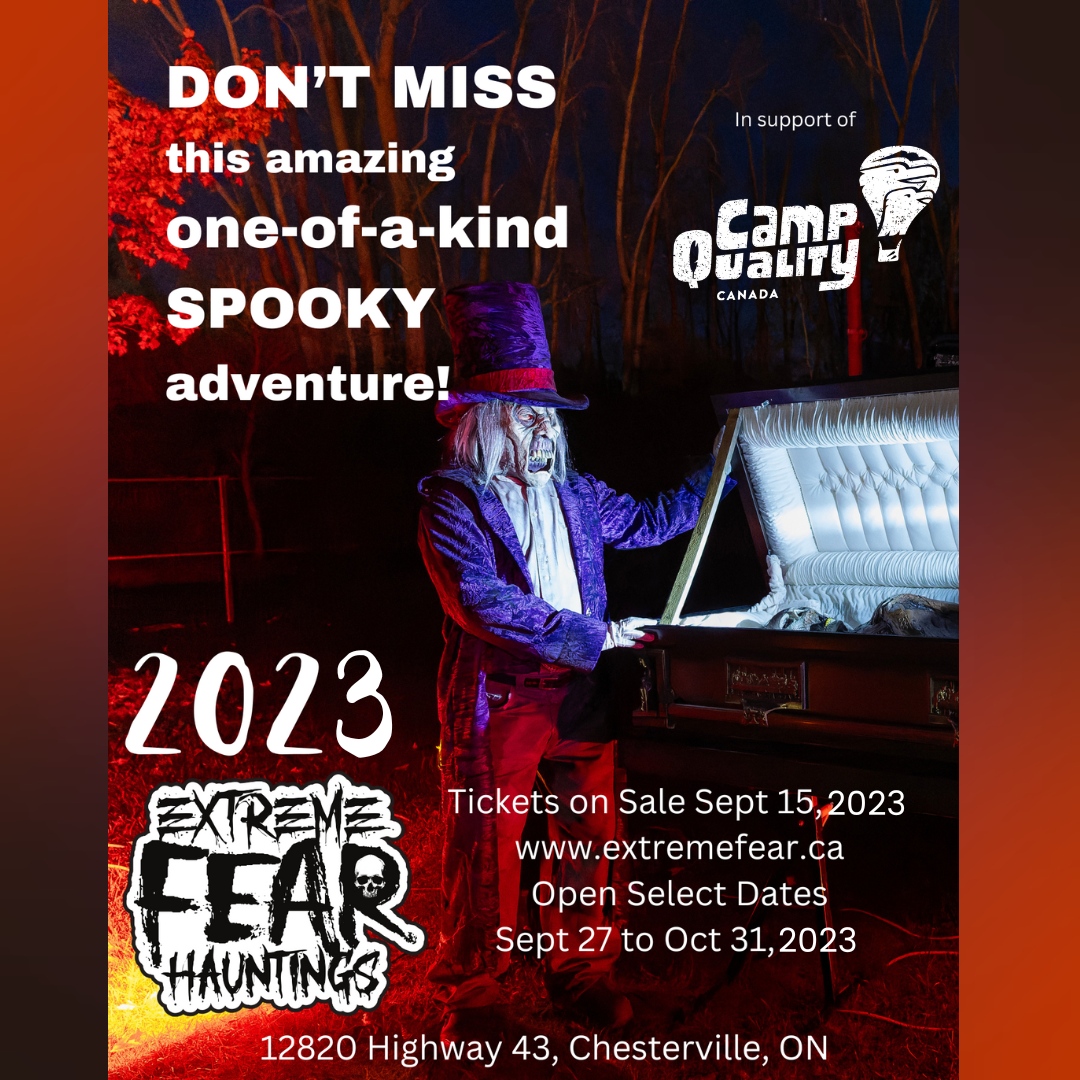 Don't miss out on this amazing one-of-a-kinda SPOOOKY adventure in support of Camp Quality! Only a few more days to check out this spectacular event, hosted by one of our own CQ volunteers! 👻🎃 #halloween

To get your tickets visit: l8r.it/5uET