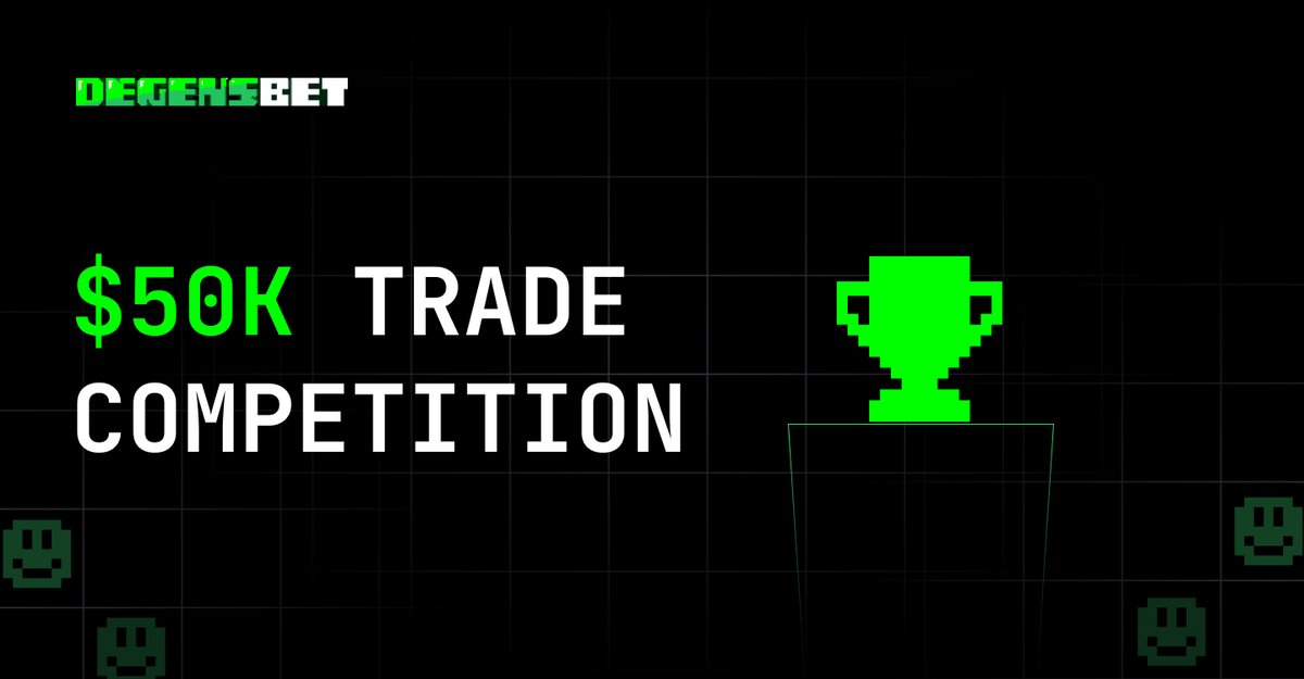 Prepare for the ultimate trading showdown!

🏆 Join the DegensBet Trading Competition 🏆

Celebrate the grand opening and seize the chance to win a share of the mind-blowing $50,000 prize pool in USDC and vWINR.

Don't let this epic opportunity slip away!