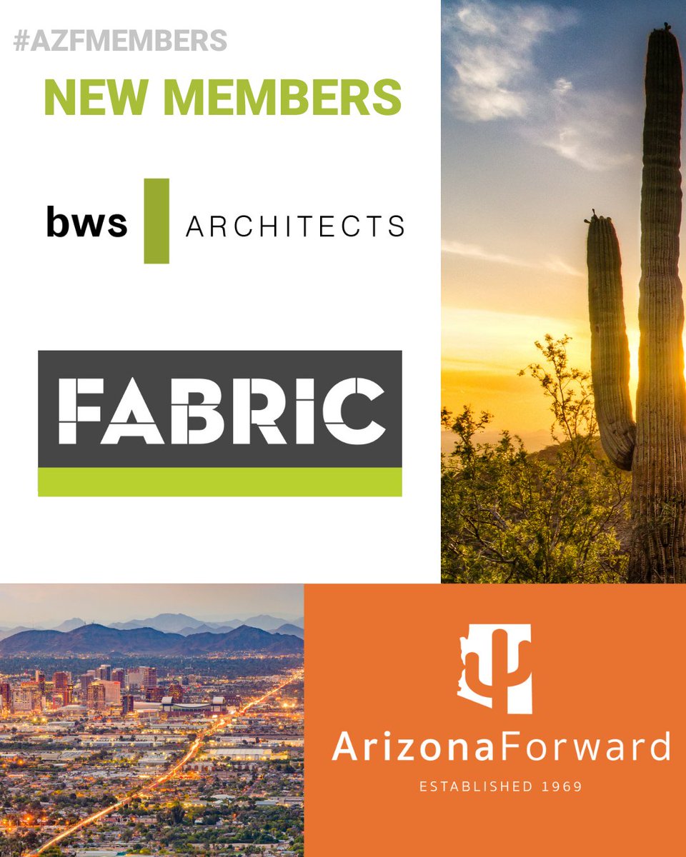 Join us in warmly welcoming Arizona Forward's newest members! 🎉🌵 We're excited to have them on board as we work towards a sustainable future. #ArizonaForward #Sustainability #NewMembers #AZFmember