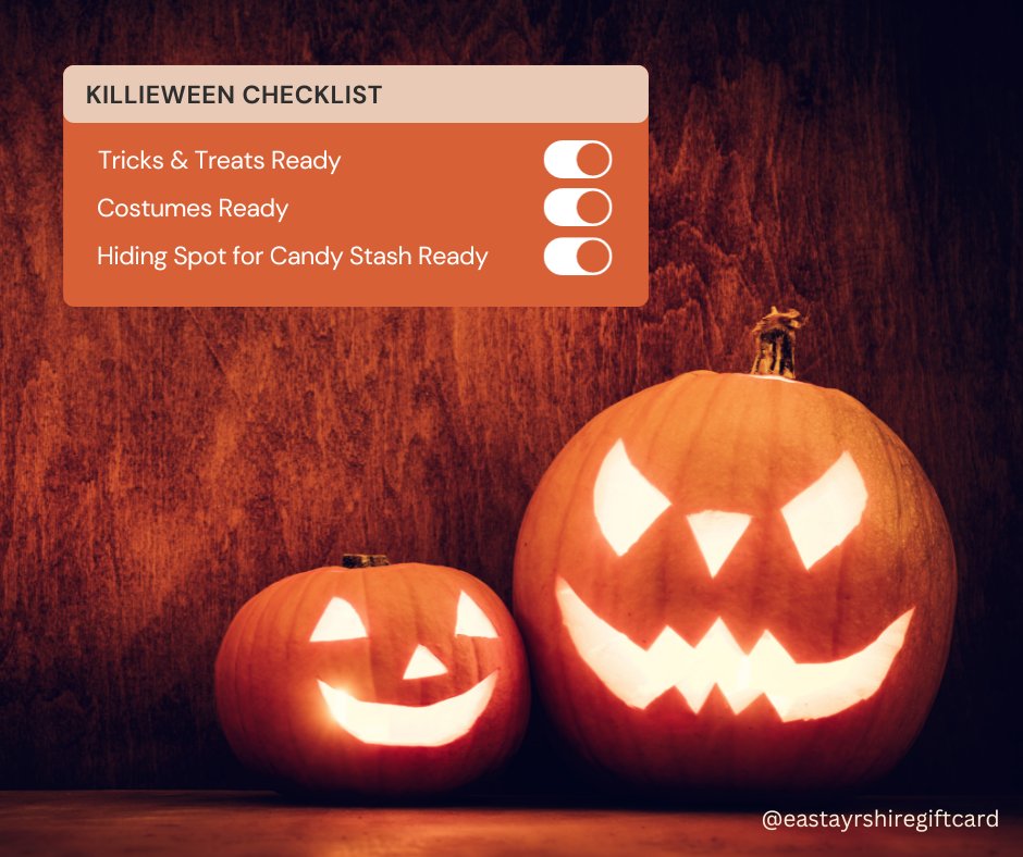 🎃👻  Happy Killieween, everyone! 🕸️ 🕷️ 
Wishing you a spooktacular day filled with treats and tricks. Don't be afraid to embrace your inner ghoul and have a fang-tastic time tonight! 🦇 🌕 
#HappyKillieween #EAGiftcard