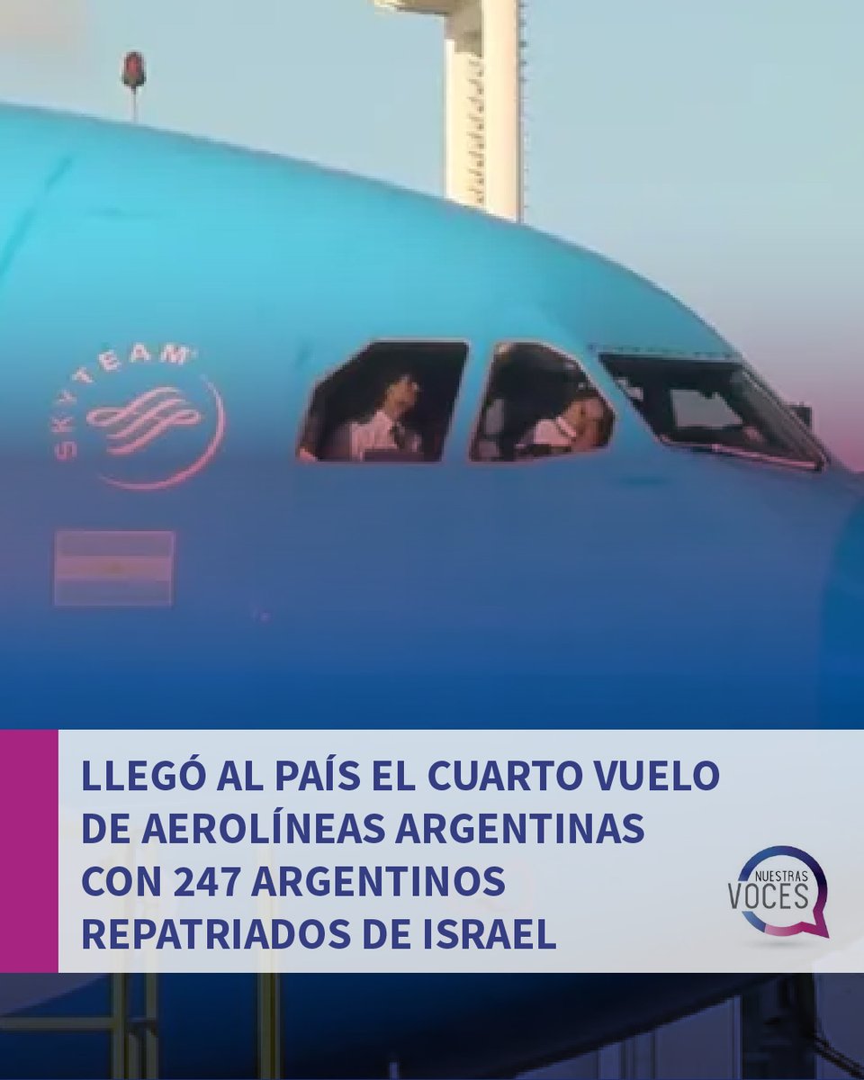 En el marco del operativo #RegresoSeguro instrumentado por @CancilleriaARG, la Fuerza Aérea y @Aerolineas_AR suman alrededor de 1.100 argentinos repatriados en los vuelos de la aerolínea de bandera, a los que hay que sumar aquellos que regresaron por otros medios.@AgenciaTelam