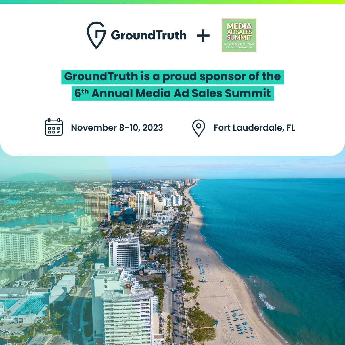 The Media Ad Sales Summit is coming up in early November. GroundTruth's Frank Piechota will be on a panel discussing TV/Video Measurement &amp; Currencies with a focus on Attribution &amp; Data.

Register here: bit.ly/3QvwYrx

#Realworldbehavior #Realbusinessresults