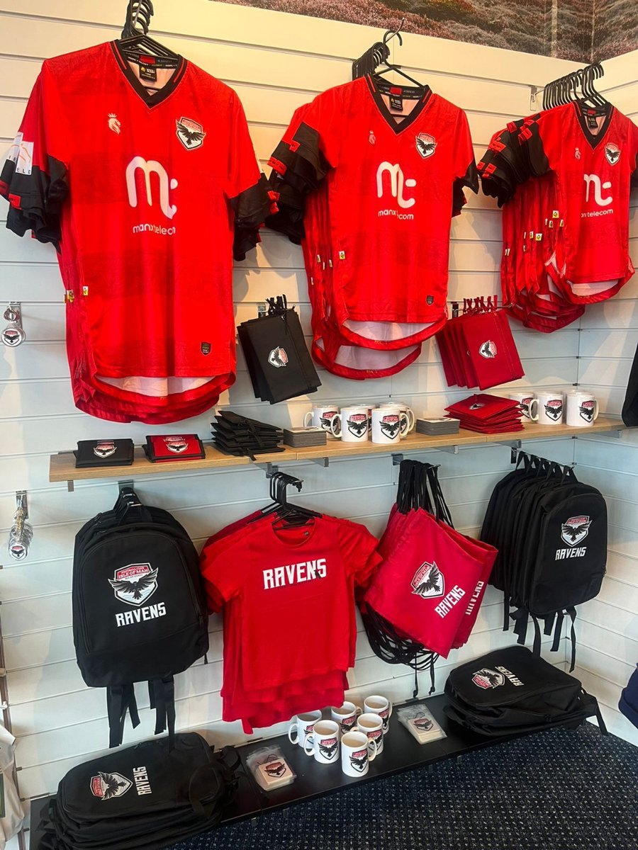 We are pleased to say that the Welcome Centre located in the Sea Terminal now stock a range of FC Isle of Man Merchandise. 

They are open from 8am until 6pm, Monday to Saturday. 

Head on down to the Sea Terminal to get your Ravens merch 🇮🇲❤️