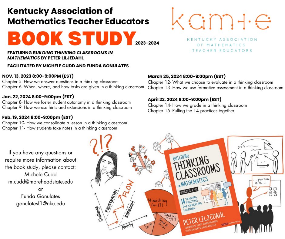 KAMTE is diving deep into "Building Thinking in Mathematics" by Peter Liljedahl! Join them for an exciting book study as they explore the rich concepts within the pages of this incredible book.