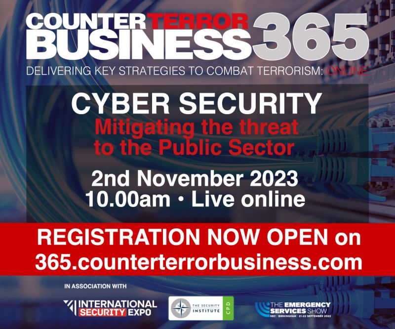 🖥 Join us on Thursday for a CTB webinar on #Cybersecurity: Mitigating the threat to the public sector 🔒 365.counterterrorbusiness.com #CounterTerrorism