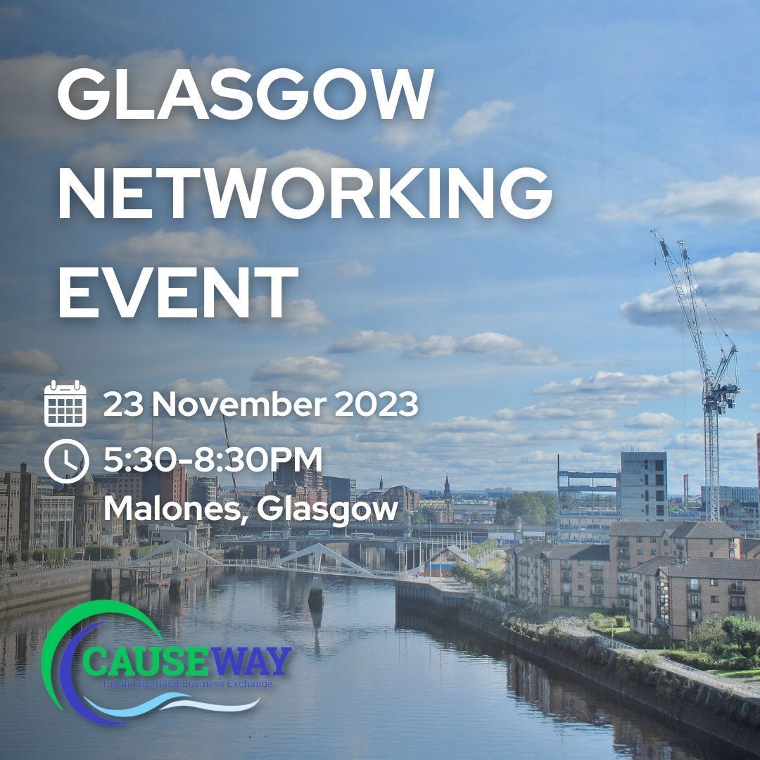 Get ready for our final networking event of the year! 🎉 

Join us at <a href="/MalonesGlasgow/">Malones Glasgow</a>, at 5:30pm on Thursday, 23rd November, for an evening dedicated to connecting with the best in business from both sides of the Irish Sea 🇮🇪 🏴󠁧󠁢󠁳󠁣󠁴󠁿 

Please RSVP below 👇 
buff.ly/3s6c4a9