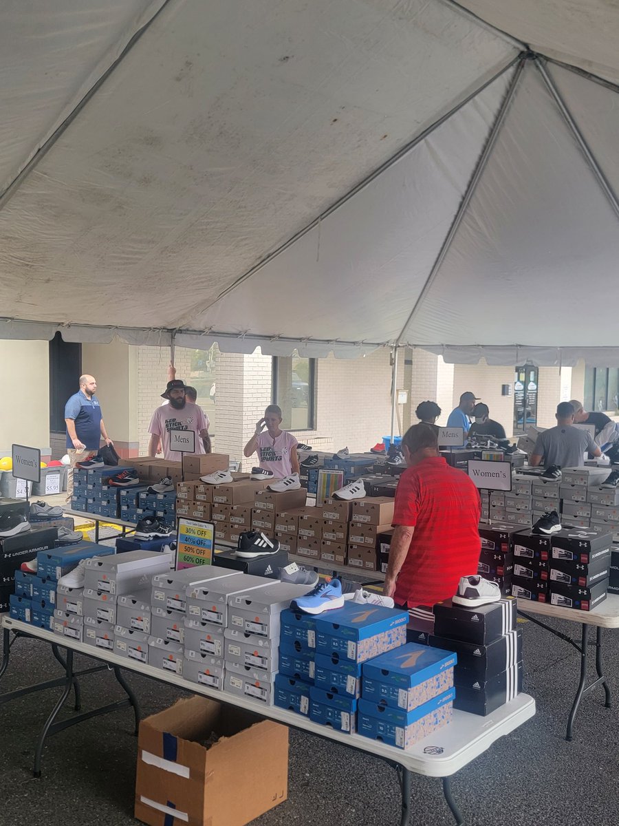 RedStickSports1's tweet image. Our tent sale is underway today! With deals under the tent and inside the store, this is a sale you don't want to miss! #tentsale #redstick