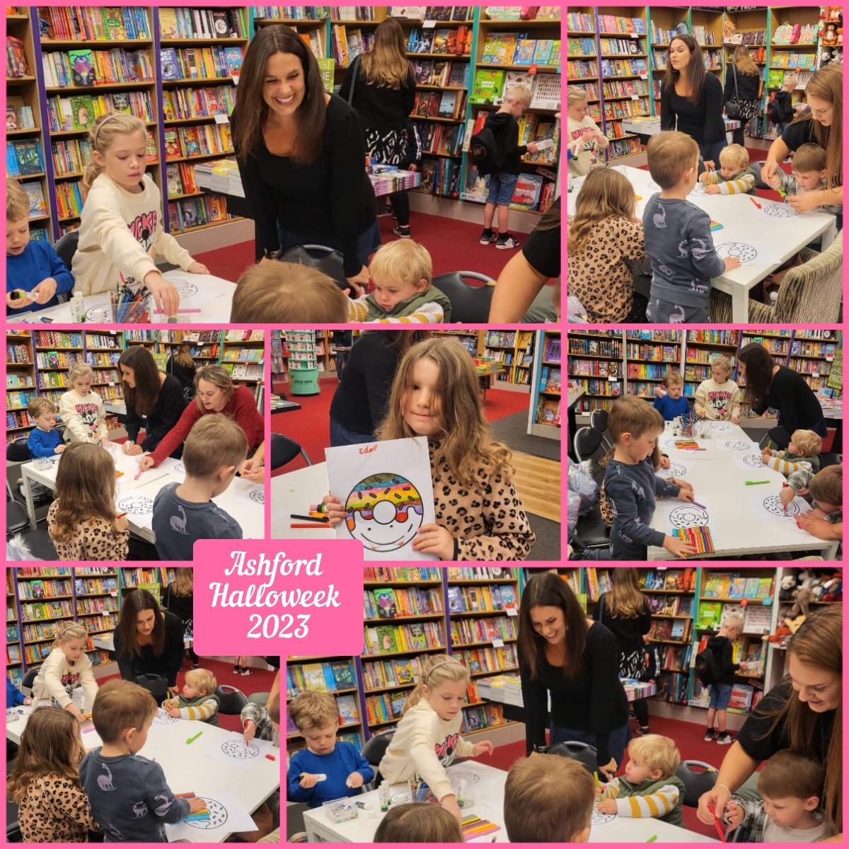 The seventh event of our Halloweek Extravaganza was amazing. Thank you to the children who took part, and thank you to our awesome author @GiannaPP for such a fabulous event. We have signed copies of the super fun Monster Doughnuts series in store. 🍩🍩🍩