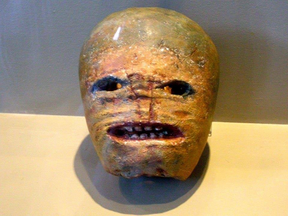 An original Jack O'Lantern c.1850 on display at the Museum of Country Life in Mayo.

History of the Jack O'Lantern.

According to Irish folklore, a man called Stingy Jack was sentenced to roam the earth for eternity by the devil. A ghostly figure of the night, Jack walks with a