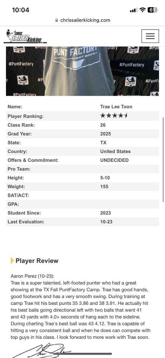 ToonTrae's tweet photo. Blessed to be ranked 4.5⭐️

@RPHS_FB @Coach_LaFavers 
@LayneNeumann32 @Chris_Sailer https://t.co/OZIhOQiInx