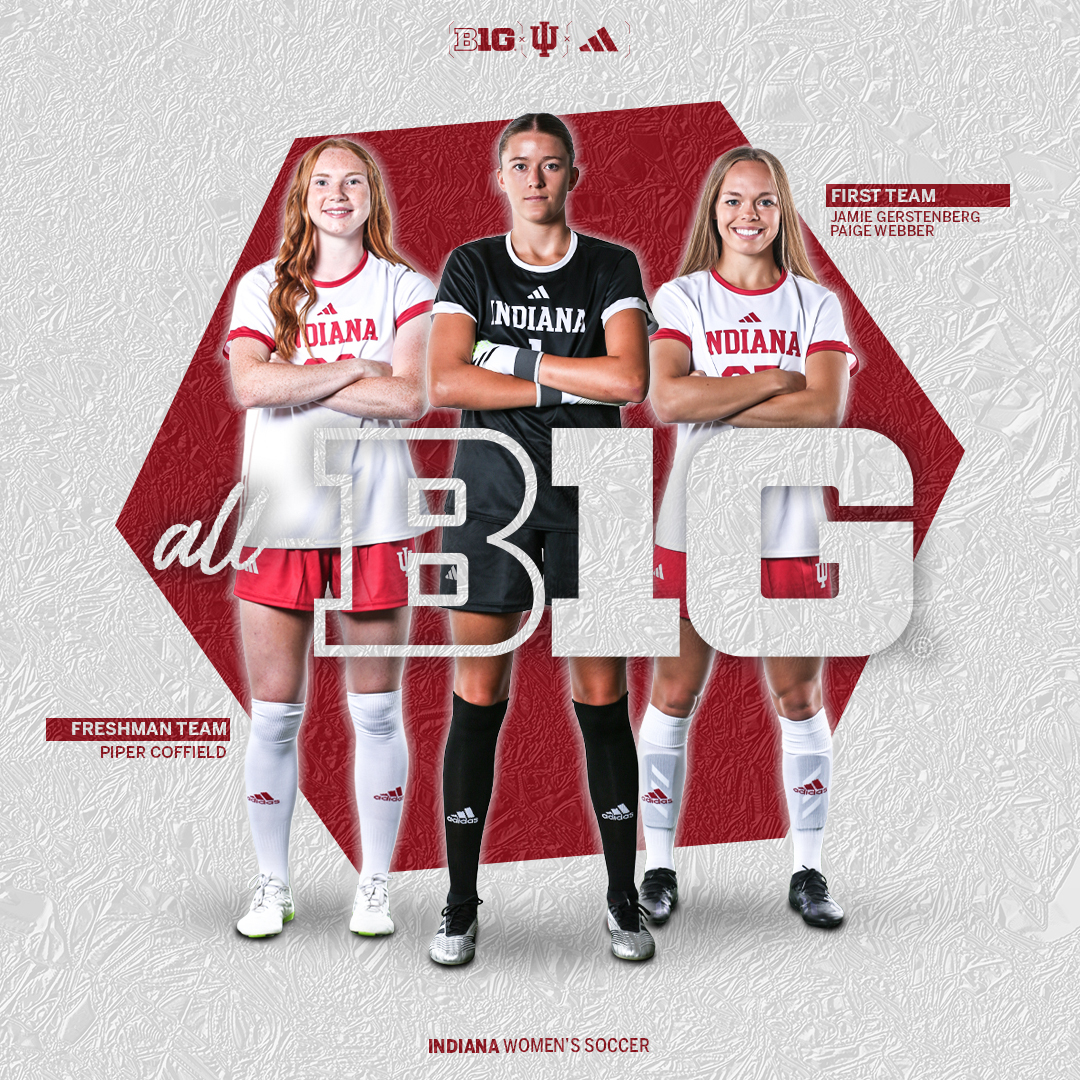 Three #IUWS players have been named to All-Big Ten teams! 

⚪️ <a href="/jamie_31_/">Jamie Gerstenberg</a> - All-Big Ten First Team
🔴 <a href="/paigewebber12/">▪️pwebb▪️</a> - All-Big Ten First Team
⚪️ <a href="/pipercoffield/">Piper Coffield</a> - All-Big Ten Freshman Team