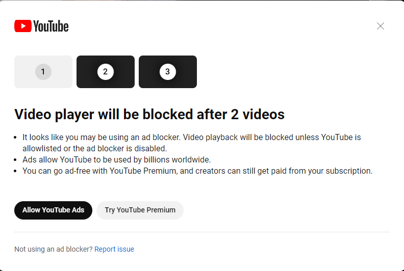 insomniaesics's tweet photo. Seriously youtube? I guess I have to download the music I'm listening to now...
#youtubeadblock https://t.co/ZTvCIZOd6V