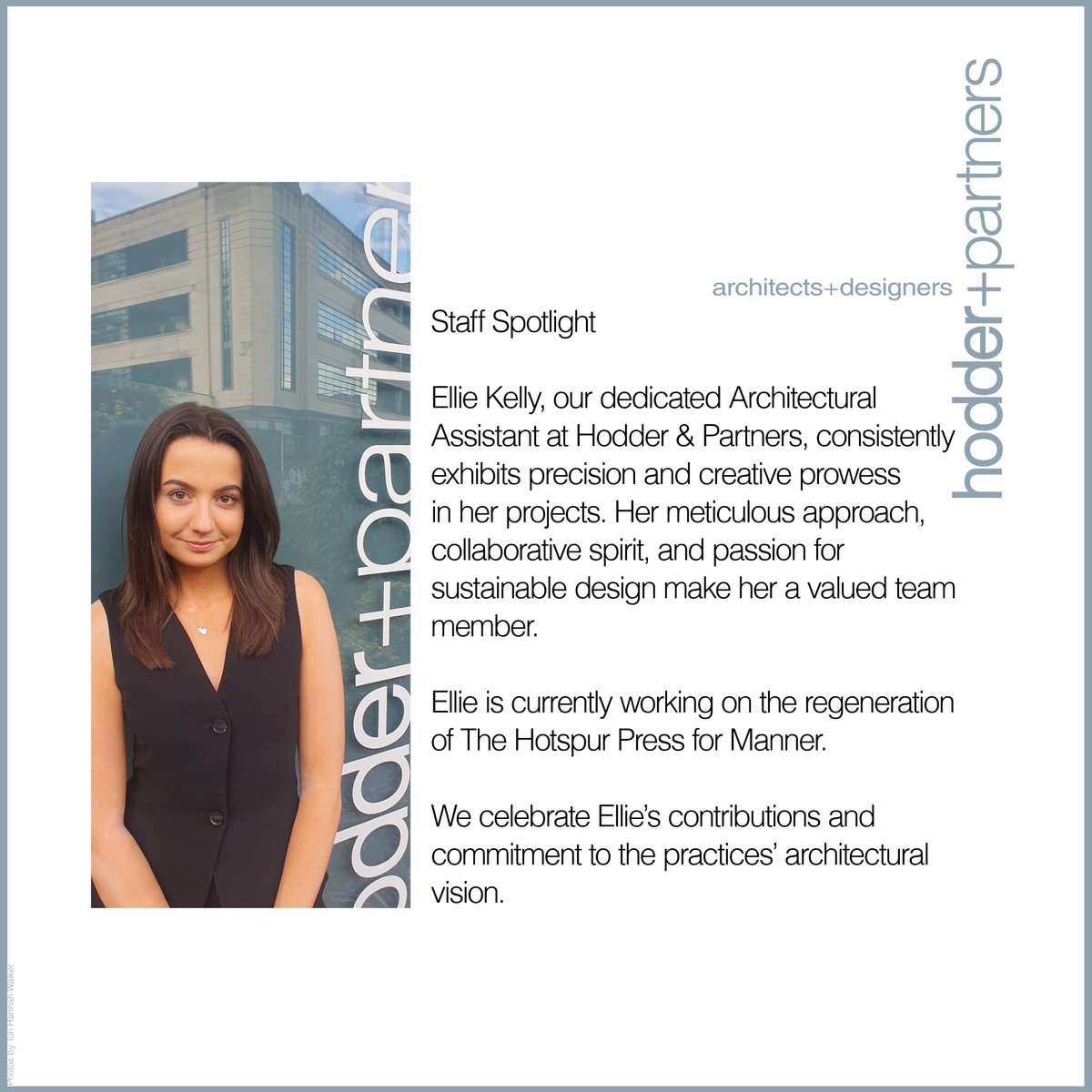 Staff Spotlight - Ellie Kelly.

#Architecture #ArchitectureManchester #ArchitecturalAssistant #StaffAppreciation