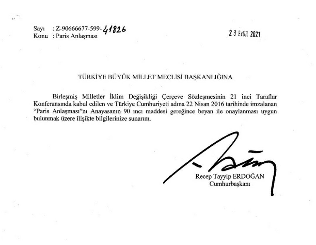 iklim Anlaşması Oylamasına
353 milletvekili katıldı
Ana Muhalefet CHP dahil
AKP,HDP,MHP ve
İYİ Partilerin Tamamı 
Kabul Oyu Verdi
* İstanbul Sözleşmesi ve Ona Bağlı 6284
* Zina Suç Değil
* DSÖ Anlaşmasını Birlikte Evet Dedi
İktidarla Muhalefetin Farkını Anlatabilecek Varmı?