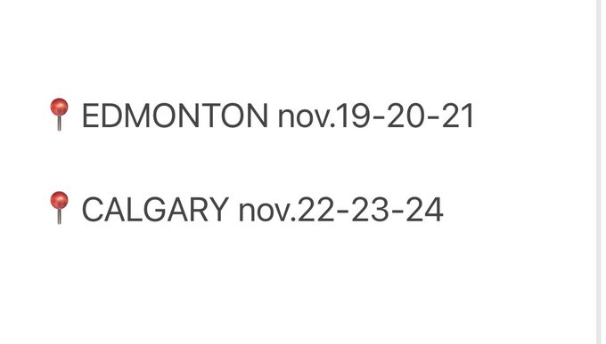 Alberta November 19 to 24 https://t.co/KQQfDec3dT<a href="/tag/latex"class="tags"><span>#latex</span></a><a href="/tag/rubber"class="tags"><span>#rubber</span></a>