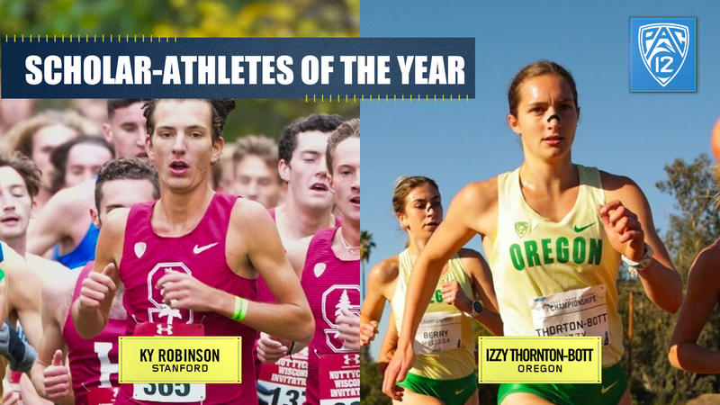 Introducing your 2023 #Pac12XC Scholar Athteles of the Year!

Congratulations to Stanford’s Ky Robinson and Oregon’s Izzy Thornton-Bott for their accomplishments in competition and in the classroom. 👏 

📰 » pac12.me/23-XC-SAOY