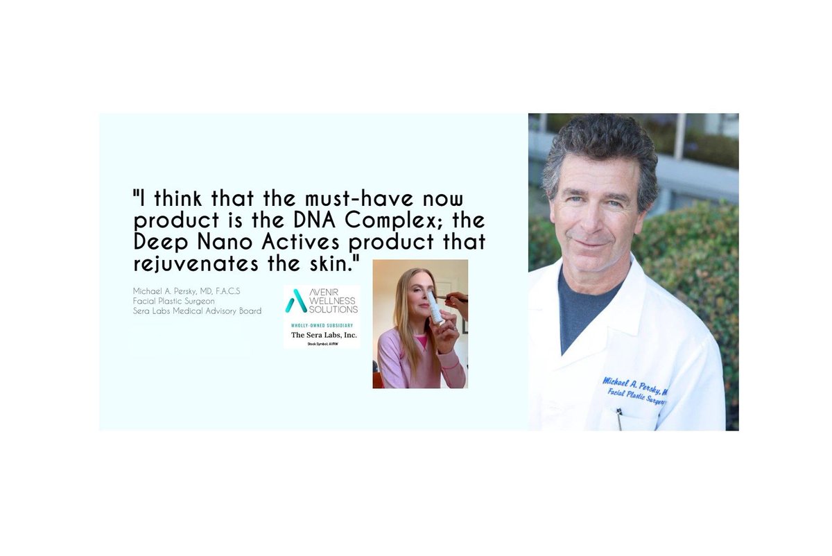 frontpagestocks's tweet photo. $AVRW The patent-pending deep nano actives in #DNAComplex encapsulates a proprietary blend of #anti-aging ingredients that are carried far beneath the layers of the skin.
#NicoleKidman @avenirwellness @sera_labs
@ProPennyPicks @SCStocks @stockzeus
https://t.co/QTZe6kDhoR https://t.co/vWlAUkQsJF