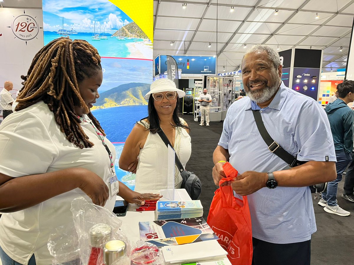 BVIFinance's tweet photo. Day 2 Recap at the Fort Lauderdale International Boat Show 2023 (FLIBS)
Discussions and interactions continued with the amazing booth visitors.
#BVI #BVIfinance #FLIBS2023 #VISR #Shipping https://t.co/B7skZP6SPB
