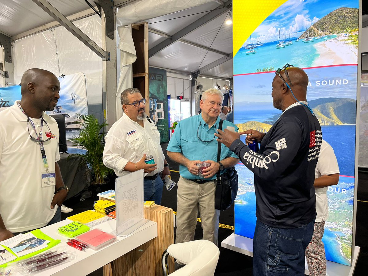 BVIFinance's tweet photo. Day 2 Recap at the Fort Lauderdale International Boat Show 2023 (FLIBS)
Discussions and interactions continued with the amazing booth visitors.
#BVI #BVIfinance #FLIBS2023 #VISR #Shipping https://t.co/B7skZP6SPB