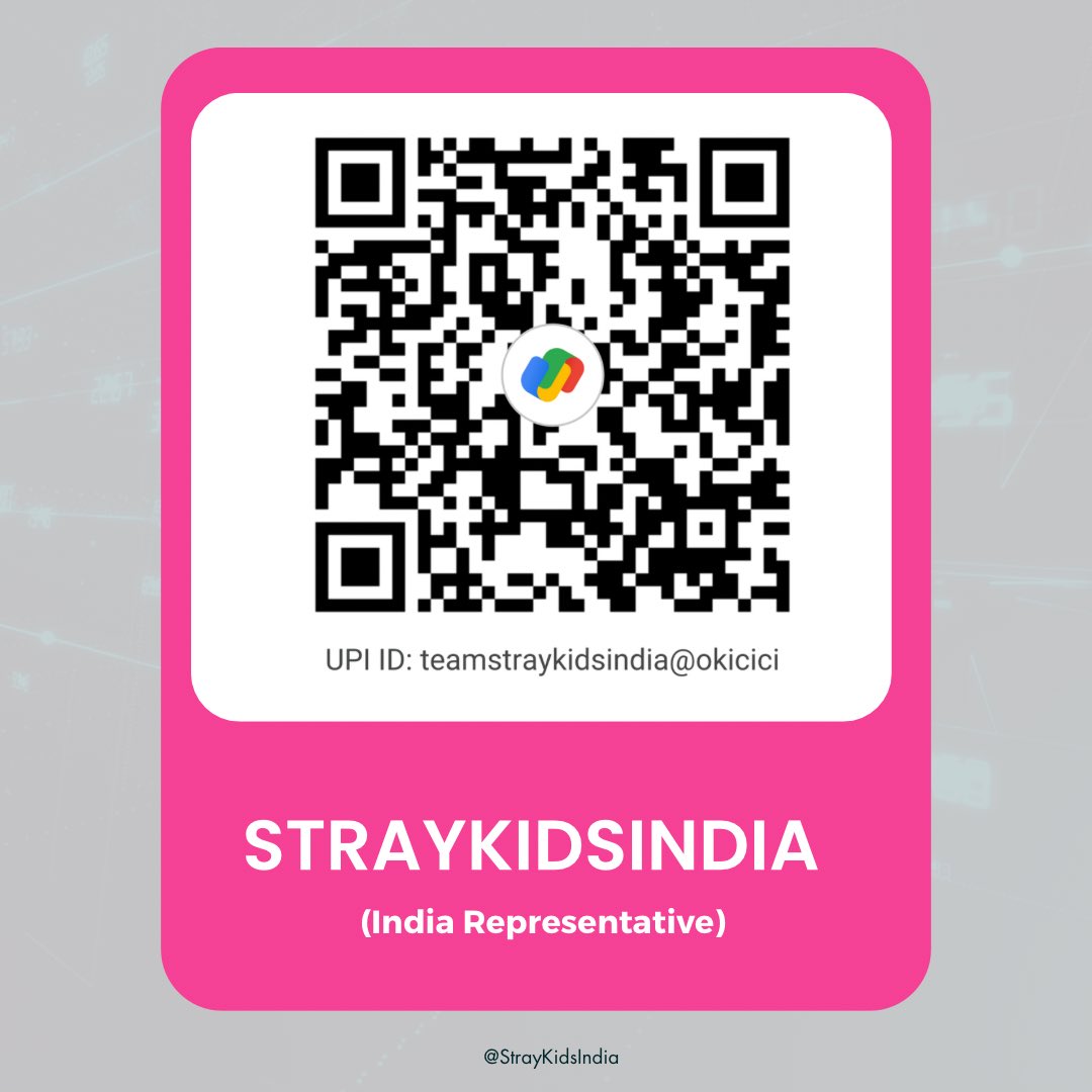 📢  COMEBACK FUND 🇮🇳 The fundraising for #ROCK_STAR is now open ! There is no minimum amount, each donation is appreciated. ✅ UPI/GPAY : teamstraykidsindia@okicici ✅ BANK TRANSFER : @straykidsindia ⚠️ FILL THE FORM : surl.li/mouru @Stray_Kids #스트레이키즈