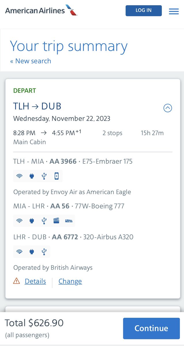 FareSkies's tweet photo. TLH to the following Euro destinations RT as low as the $600’s w/scattered dates from Nov-early Mar w/American

Spain:  MAD, BCN, VLC
Portugal:  OPO, LIS
Switzerland:  GVA; ZRH
France:  CDG, NCE
Ireland:  DUB

*min of 1-week for best pricing
*main cabin fares
*some THX avail https://t.co/hP548y21yb