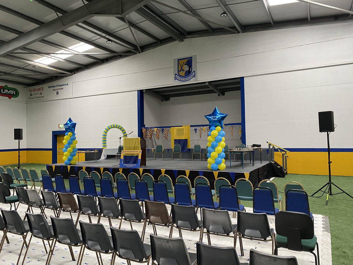 ClareFM's tweet photo. Beautiful set up in @SMBGAA ahead of the official opening of their new Arena facility. Join us live from 6pm to hear the story behind the project and the plans for the future https://t.co/5btDMZJRAB