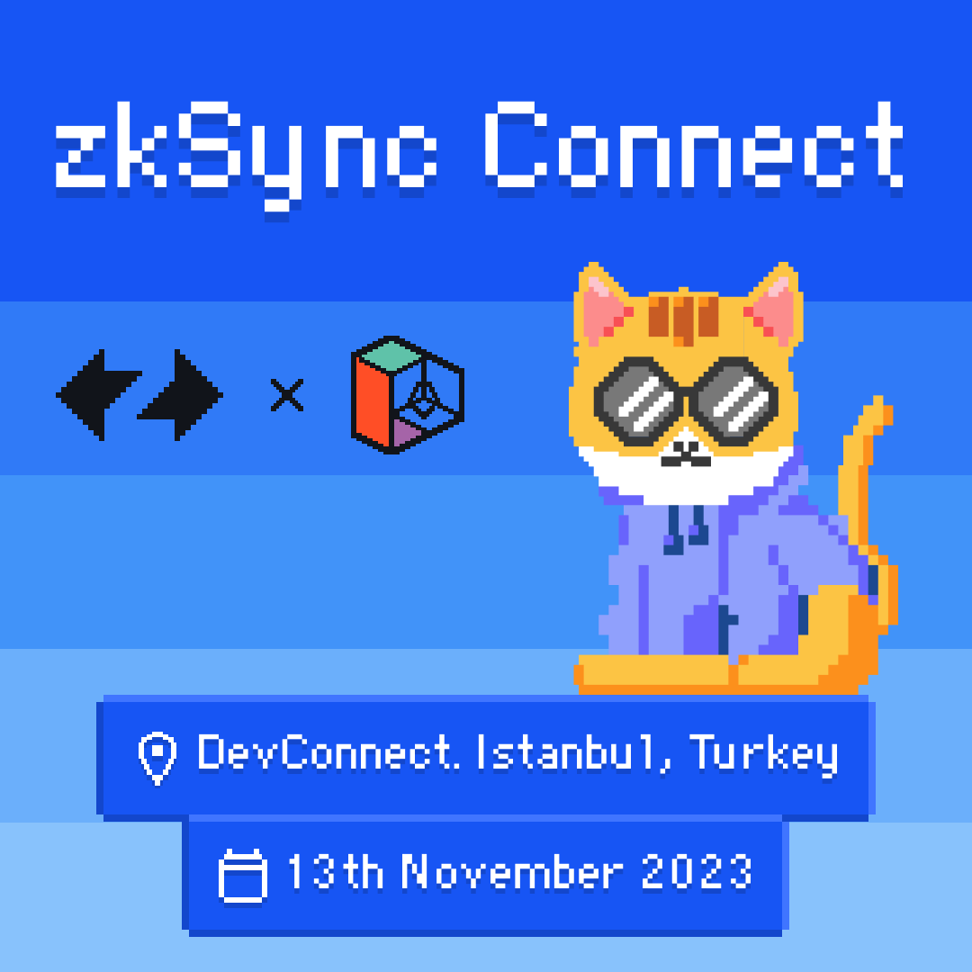Heading to <a href="/EFDevconnect/">EF events</a>, anon?

Join zkSync Connect – A developer-focused gathering on Nov. 13 featuring hands-on workshops, sessions on new dev tooling and a chance to make frens with fellow builders.

All day co-working, refreshments, prizes ✅

RSVP: lu.ma/zkSync_connect…